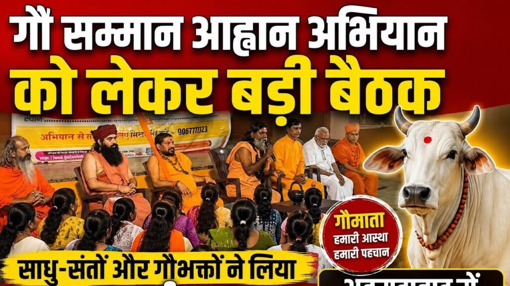 अहमदाबाद में हुई महत्वपूर्ण बैठक गौमाता के सम्मान में एकजुट हुए साधु-संत और गौभक्त #गौभक्त #साधुसंत